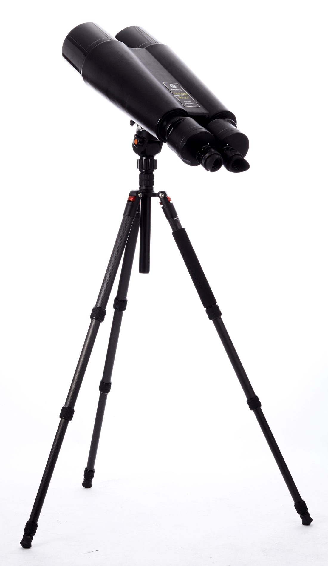 BS-K7T 20×120 쌍안경을 삼각대에 올린 모습